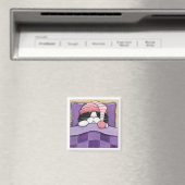 Tête couchée - Aimant de chat (In Situ (Lave-vaisselle))