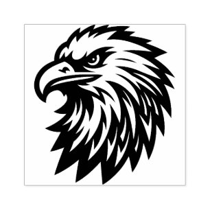 Tête d'aigle - Tampon en caoutchouc