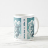Tête dans les nuages Drôle Mug (Devant droit)