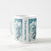 Tête dans les nuages Drôle Mug (Devant gauche)