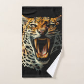 Tête d'attaque du léopard (Serviette à main)