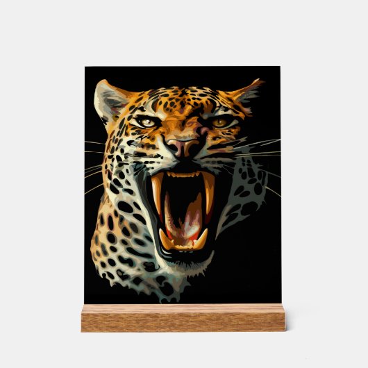 Tête d'attaque du léopard (Recto)