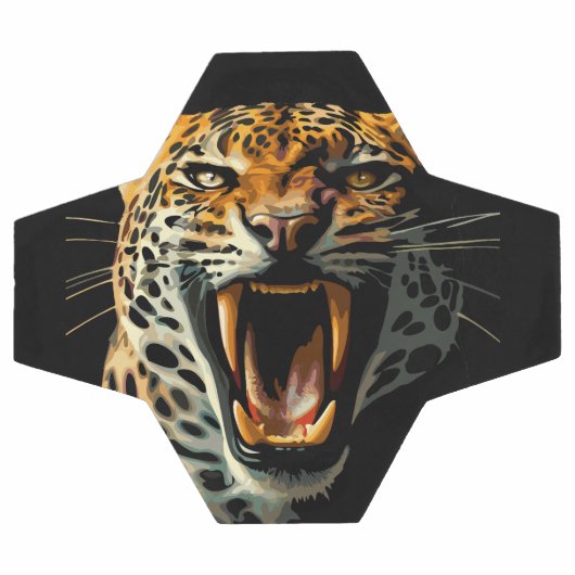 Tête d'attaque du léopard (Plat)