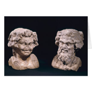 Tête de Bacchus et satyr d'un pilier hermatique