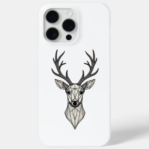 Tête de Cerf Géométrique Coque iPhone 15 Pro Max M