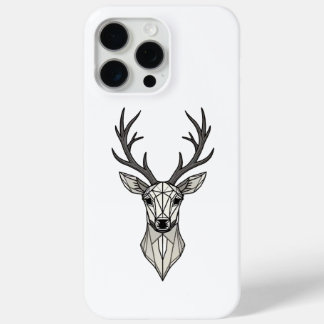 Tête de Cerf Géométrique Coque iPhone 15 Pro Max M