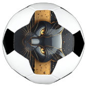 Tête de chat noir avec design à gouttes d'or 🐈 (Tourné)