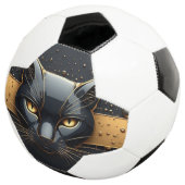 Tête de chat noir avec design à gouttes d'or 🐈 (3/4)