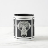 Tête de chien par Julie de Graag - Mug (Centre)
