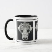 Tête de chien par Julie de Graag - Mug (Gauche)