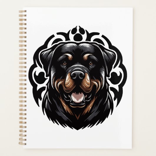 Tête de chien Rottweiler (Devant)