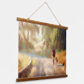 TÊTE DE CHIEN Tapisserie murale en bois (Angulaire)