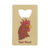 Tête de Coq Rouge (Devant)