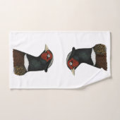 Tête de faisan de Ringneck (Serviette à main)