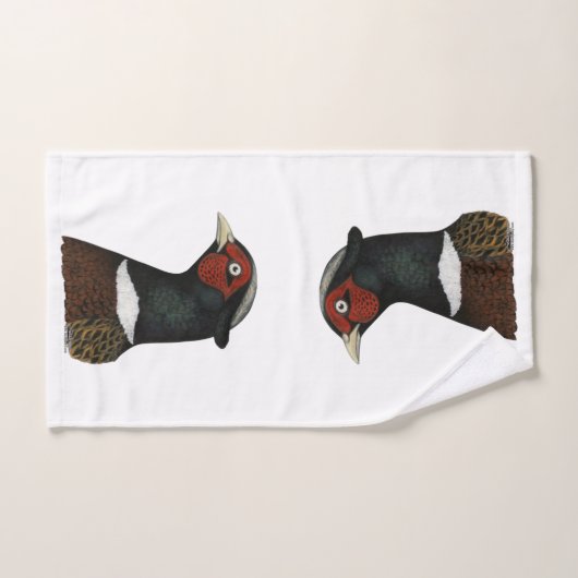 Tête de faisan de Ringneck (Serviette à main)
