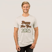 "Tête de fête du Nouvel An 2025 - T-Shirts (Recto plein)