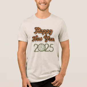 "Tête de fête du Nouvel An 2025 - T-Shirts