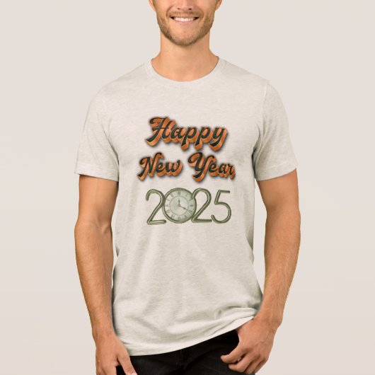 "Tête de fête du Nouvel An 2025 - T-Shirts (Recto)
