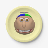 Tête de Johnny sur une assiette (Devant)