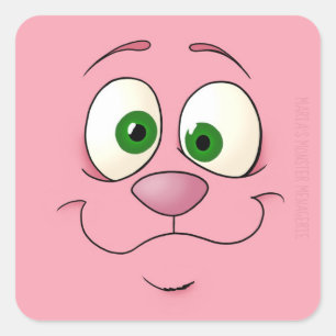 Tête de lapin, autocollant