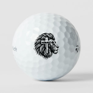 Tête de lion Courage et Foi Balle de golf