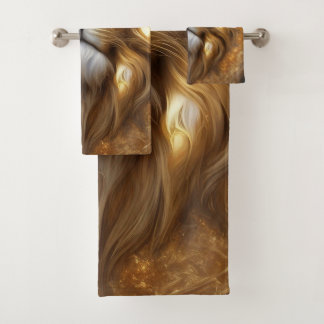 Tête de lion doré superbe