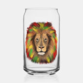 Tête de lion Rasta rouge jaune vert dessin Jamaïqu (Recto)