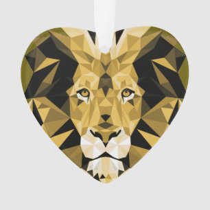 Tête de Lions géométriques Brown