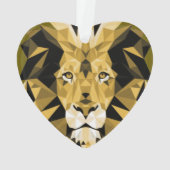 Tête de Lions géométriques Brown (dos)