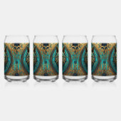Tête de loup d'or et de turquoise (Gauche)