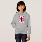 Tête de loup rose Polygone Design-24531 (Devant entier)