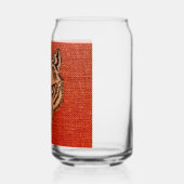 Tête de loup sur la canne à bière rouge (Gauche)