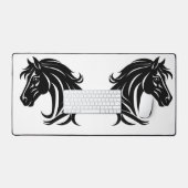 Tête de magnifique cheval noir   (Clavier et souris)