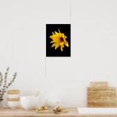 Tête de marguerite jaune Helenium Affiche (Cuisine)