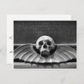 Tête de mort, carte du Cabinet (Devant / Derrière)