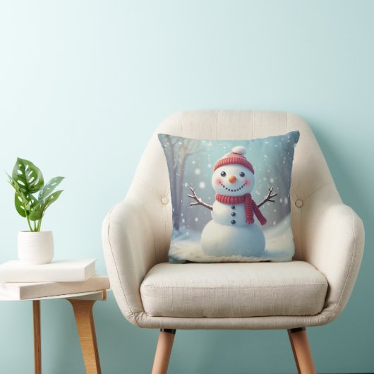 Tête de neige de Noël Coussin (Chaise)