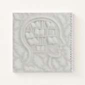 Tête De Plumes Remplie De Livres Blancs (BG Léger) (Dos)