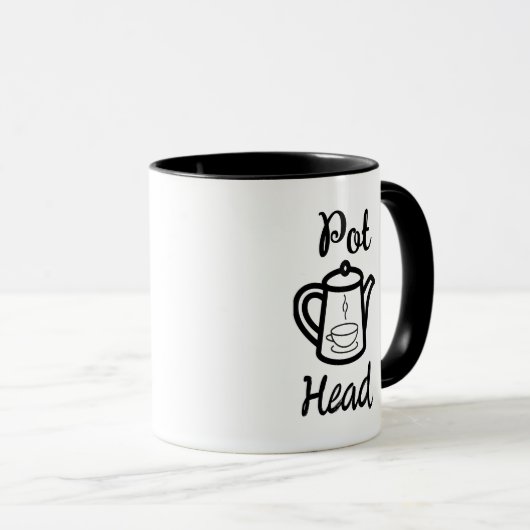 Tête de pot - Café Drôle café Combo Mug (Devant droit)