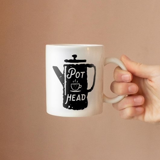 Tête de pot de café - Café amusant café Combo Mug