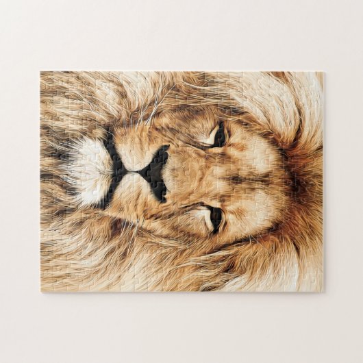 Tête de puzzle Lion (Horizontal)