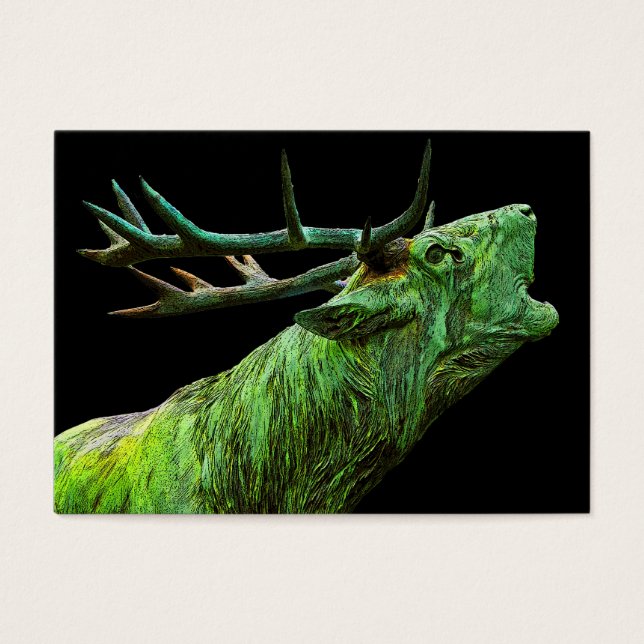 Tête de renne - Vert, noir (Devant)