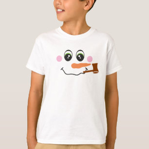 Tête de Snowman avec T-shirt pour enfants
