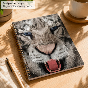 Tête de Tigre Blanc Esthétique Faunique