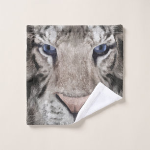 Tête de Tigre Blanc Esthétique Faunique