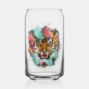 Tête de tigre colorée