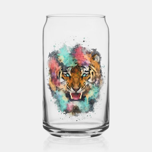 Tête de tigre colorée (Recto)