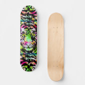 Tête de tigre colorée - Tiger Skateboard (Recto)
