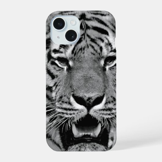 Tête de tigre noir et blanc (Verso)