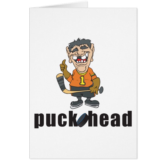 Tête drôle de galet d'hockey (Devant)