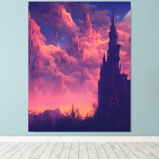 Tête foncée toile étirée Impression (Insitu (Plancher de Bois))